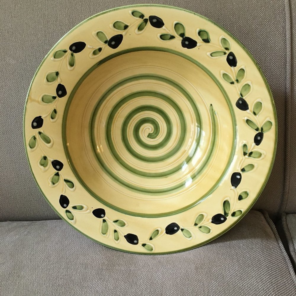 Zrike SIENA COLLECTION-OLIVES - LARGE 14” bowl -